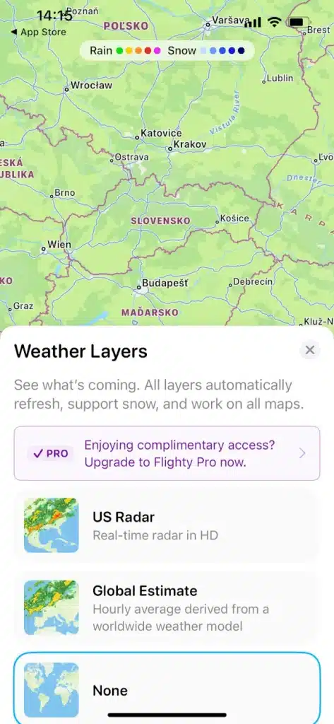 App in the Air - sledovanie letov
