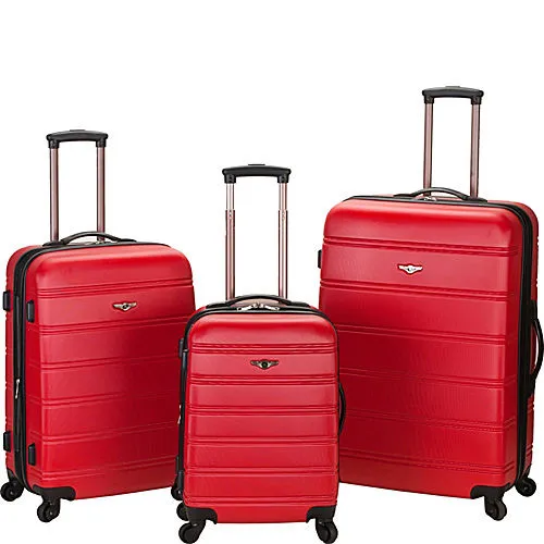 Červené cestovné kufre