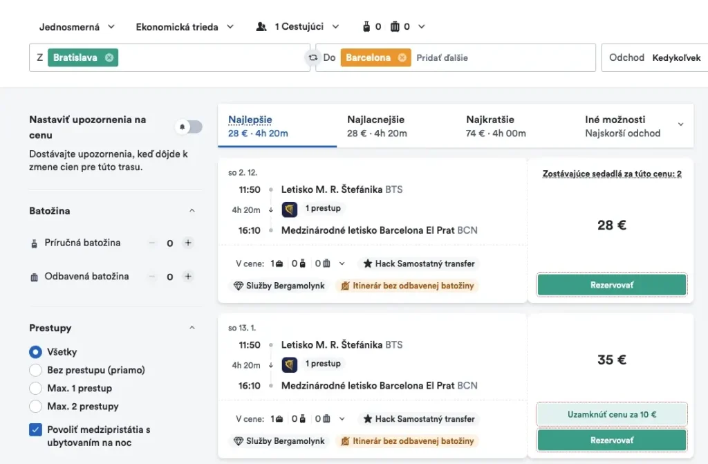 Lacné letenky do Barcelony