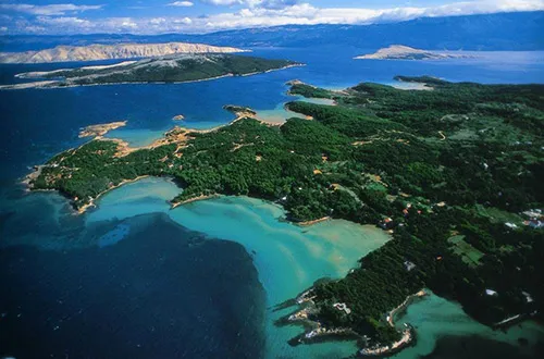 Ostrov Rab v Chorvátsku