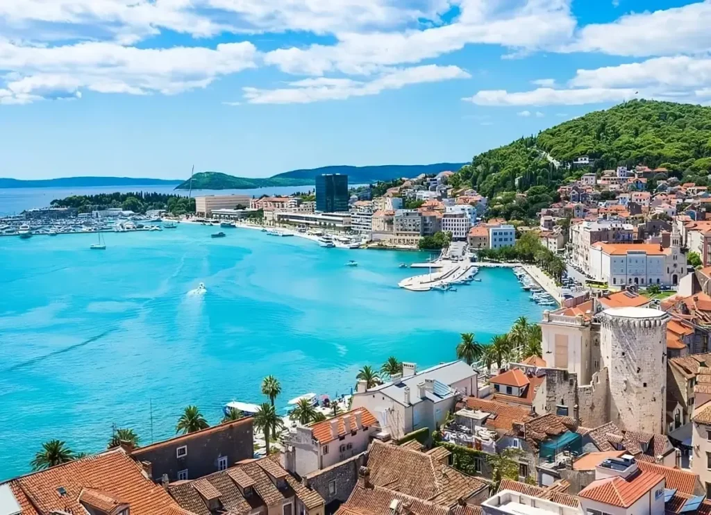 Pláž v Splite (Chorvátsko)